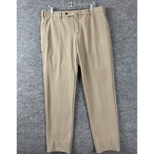 PT Torino Pants Mens 54 (36x30) Alpha Kinetic Beige Slim Stretch Chino Luxury